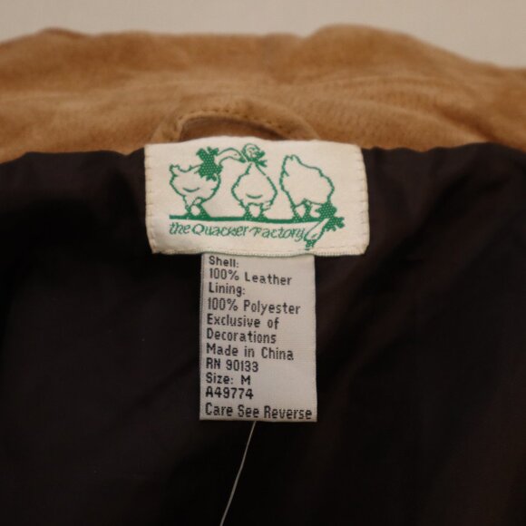 Quacker Factory Women's Safar Suede Full Zip Jacket Size Med NWT Giraffe Tiger - Picture 4 of 10